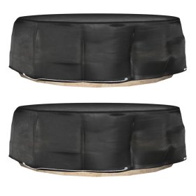    2 db kerek sziget társalgóhuzat 10 fűzőlyukkal Ø236 x 67 cm