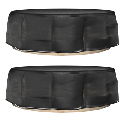  2 db kerek sziget társalgóhuzat 10 fűzőlyukkal Ø236 x 67 cm