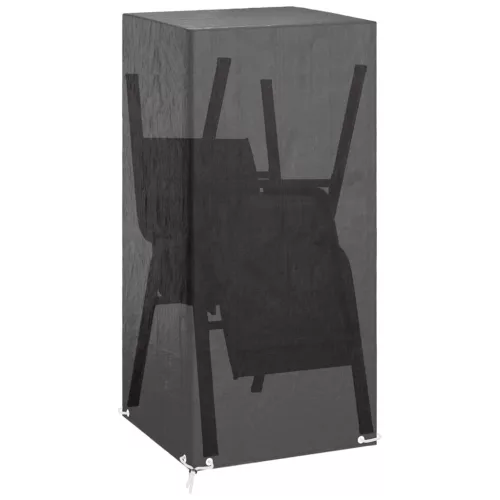  2 db polietilén kerti szék huzat 8 fűzőlyukkal 75 x 70 x 140 cm