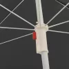  antracitszürke kültéri napernyő acél rúddal 180 cm