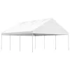  fehér polietilén pavilon tetővel 6,69 x 5,88 x 3,75 m
