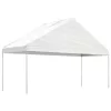 fehér polietilén pavilon tetővel 6,69 x 5,88 x 3,75 m