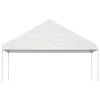  fehér polietilén pavilon tetővel 6,69 x 5,88 x 3,75 m