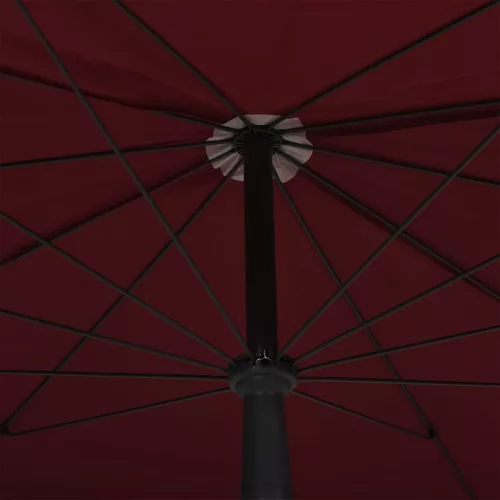  bordó napernyő rúddal 200 x 130 cm