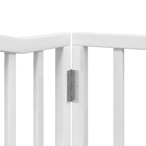  fehér nyárfa 12 paneles összecsukható kutyakapu ajtóval 960 cm
