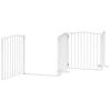  fehér nyárfa 12 paneles összecsukható kutyakapu ajtóval 960 cm