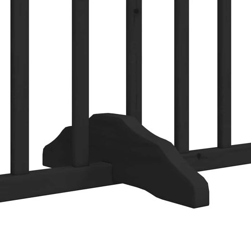  fekete nyárfa 12 paneles összecsukható kutyakapu ajtóval 960 cm