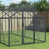 antracit alumínium madárház 1,79 x 8 x 1,85 m