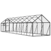  antracit alumínium madárház 1,79 x 8 x 1,85 m