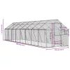  antracit alumínium madárház 1,79 x 8 x 1,85 m