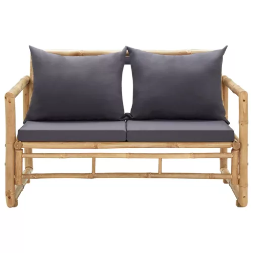  bambusz kerti pad párnákkal 115 cm