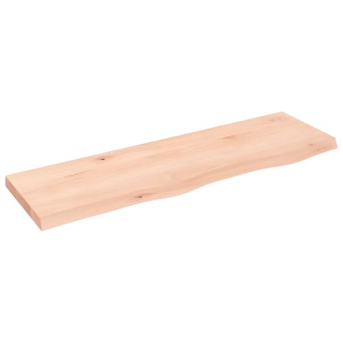  kezeletlen tömör fa fürdőszobai pult 100x30x(2-4) cm