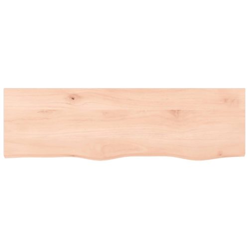  kezeletlen tömör fa fürdőszobai pult 100x30x(2-4) cm