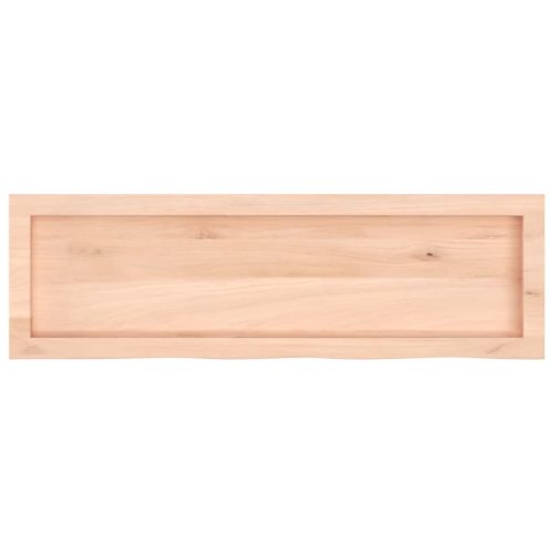 kezeletlen tömör fa fürdőszobai pult 100x30x(2-4) cm