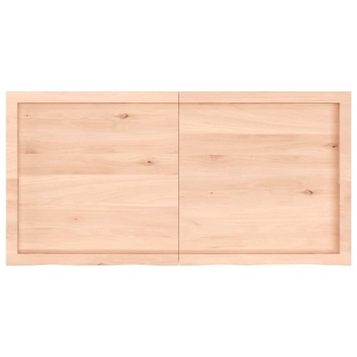  kezeletlen tömör fa fürdőszobai pult 120x60x(2-6) cm