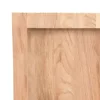  világosbarna kezelt tömör fa fürdőszobai pult 100x60x(2-4) cm