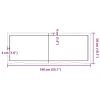  világosbarna kezelt tömör fa fürdőszobai pult 140x50x(2-4) cm