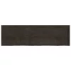  sötétbarna kezelt tömör fa fürdőszobai pult 200x60x(2-4) cm