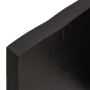  sötétbarna kezelt tömör fa fürdőszobai pult 200x60x(2-4) cm