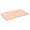  kezeletlen tömör tölgyfa asztallap 80x50x(2-4) cm