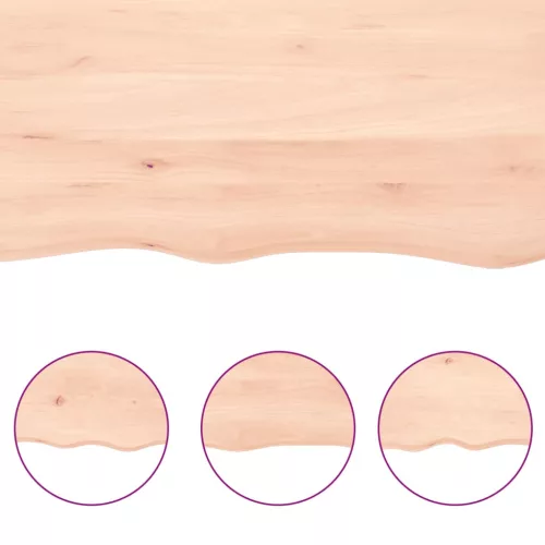  kezeletlen tömör tölgyfa asztallap 80x50x(2-4) cm