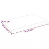  kezeletlen tömör tölgyfa asztallap 80x50x(2-4) cm