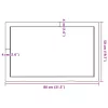  kezeletlen tömör tölgyfa asztallap 80x50x(2-4) cm