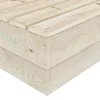  2 db impregnált lucfenyő kerti asztal 60 x 60 x 30 cm