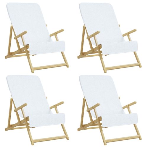  4 db fehér 400 GSM szövet strandtörölköző 60 x 135 cm