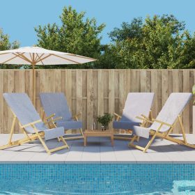    4 db szürke 400 GSM szövet strandtörölköző 60 x 135 cm