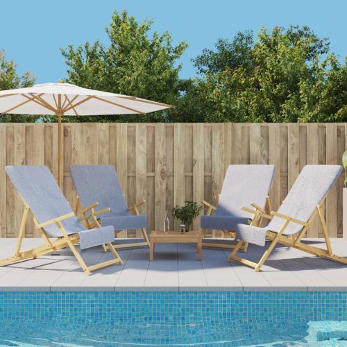  4 db szürke 400 GSM szövet strandtörölköző 60 x 135 cm