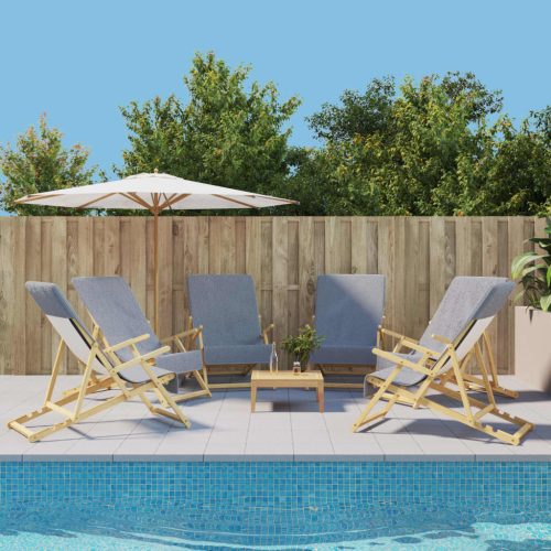  6 db szürke 400 GSM szövet strandtörölköző 60 x 135 cm