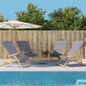    4 db antracitszürke 400 GSM szövet strandtörölköző 60 x 135 cm