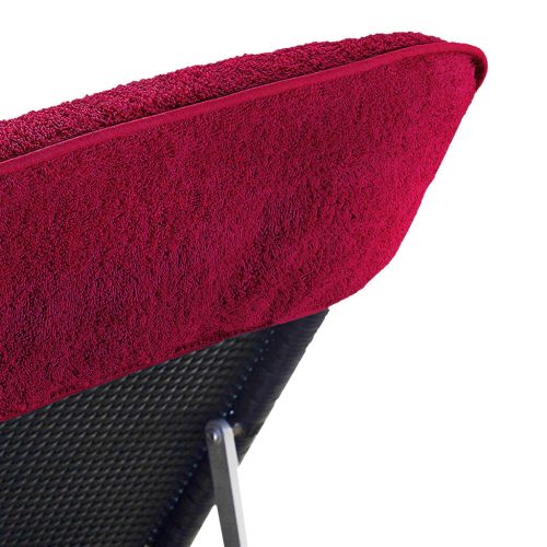  4 db burgundi vörös 400 GSM szövet strandtörölköző 60 x 135 cm