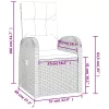  9 részes fekete polyrattan kerti étkezőgarnitúra párnákkal