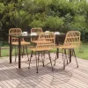  5 részes polyrattan kerti étkezőgarnitúra