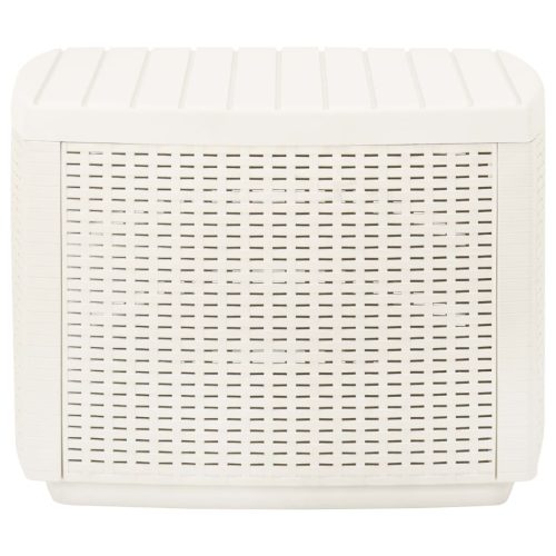  fehér műanyag kerti asztal 53 x 53 x 40 cm