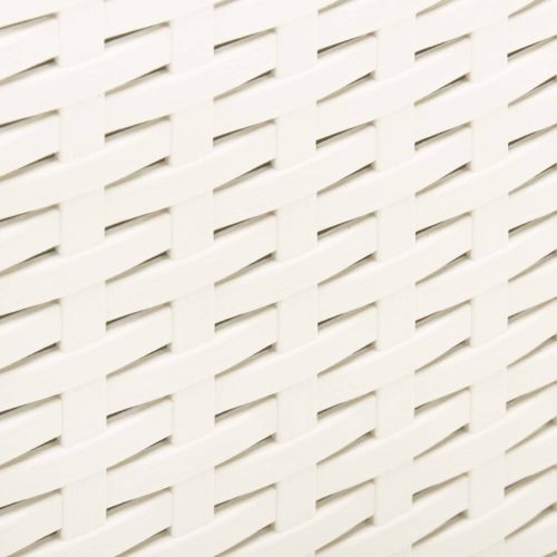  fehér műanyag kerti asztal 53 x 53 x 40 cm