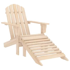  tömör fenyőfa kerti Adirondack szék zsámollyal