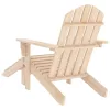  tömör fenyőfa kerti Adirondack szék zsámollyal