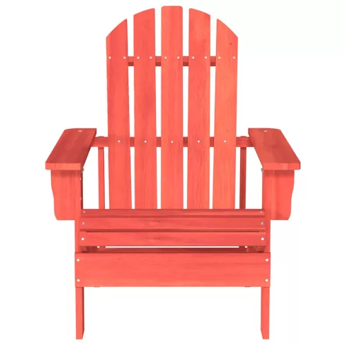  piros tömör fenyőfa kerti Adirondack szék