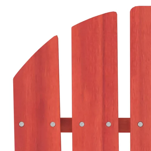  piros tömör fenyőfa kerti Adirondack szék