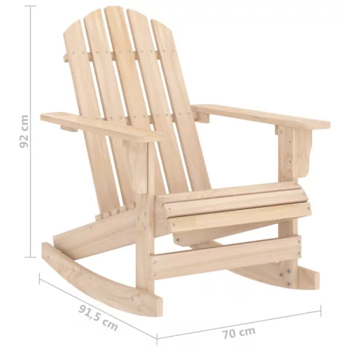  tömör fenyőfa kerti Adirondack hintaszék