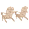  tömör fenyőfa kerti Adirondack székek teázóasztallal
