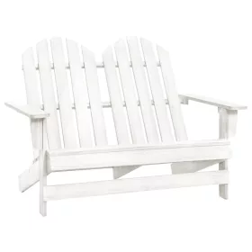    kétszemélyes tömör fehér fenyőfa kerti adirondack szék