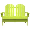  kétszemélyes zöld tömör fenyőfa kerti adirondack szék