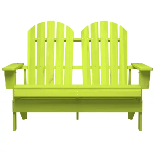  kétszemélyes zöld tömör fenyőfa kerti adirondack szék