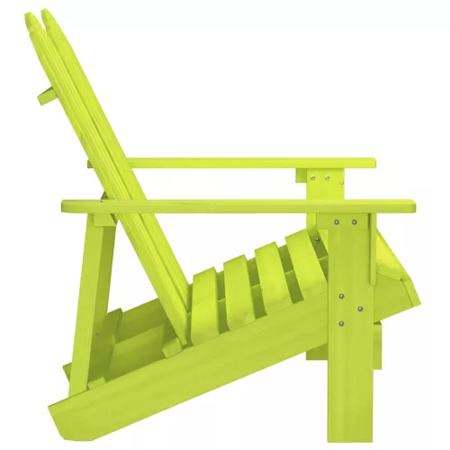  kétszemélyes zöld tömör fenyőfa kerti adirondack szék