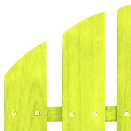  kétszemélyes zöld fenyőfa kerti adirondack szék és zsámoly