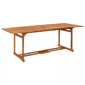  tömör akácfa kerti étkezőasztal 220 x 90 x 75 cm